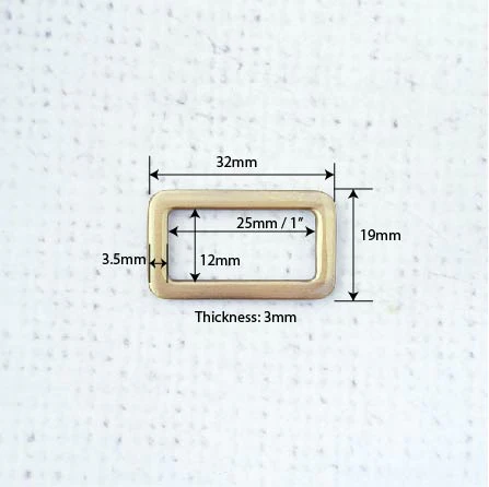 1" / 25mm Flat Rectangle Ring - Image 2