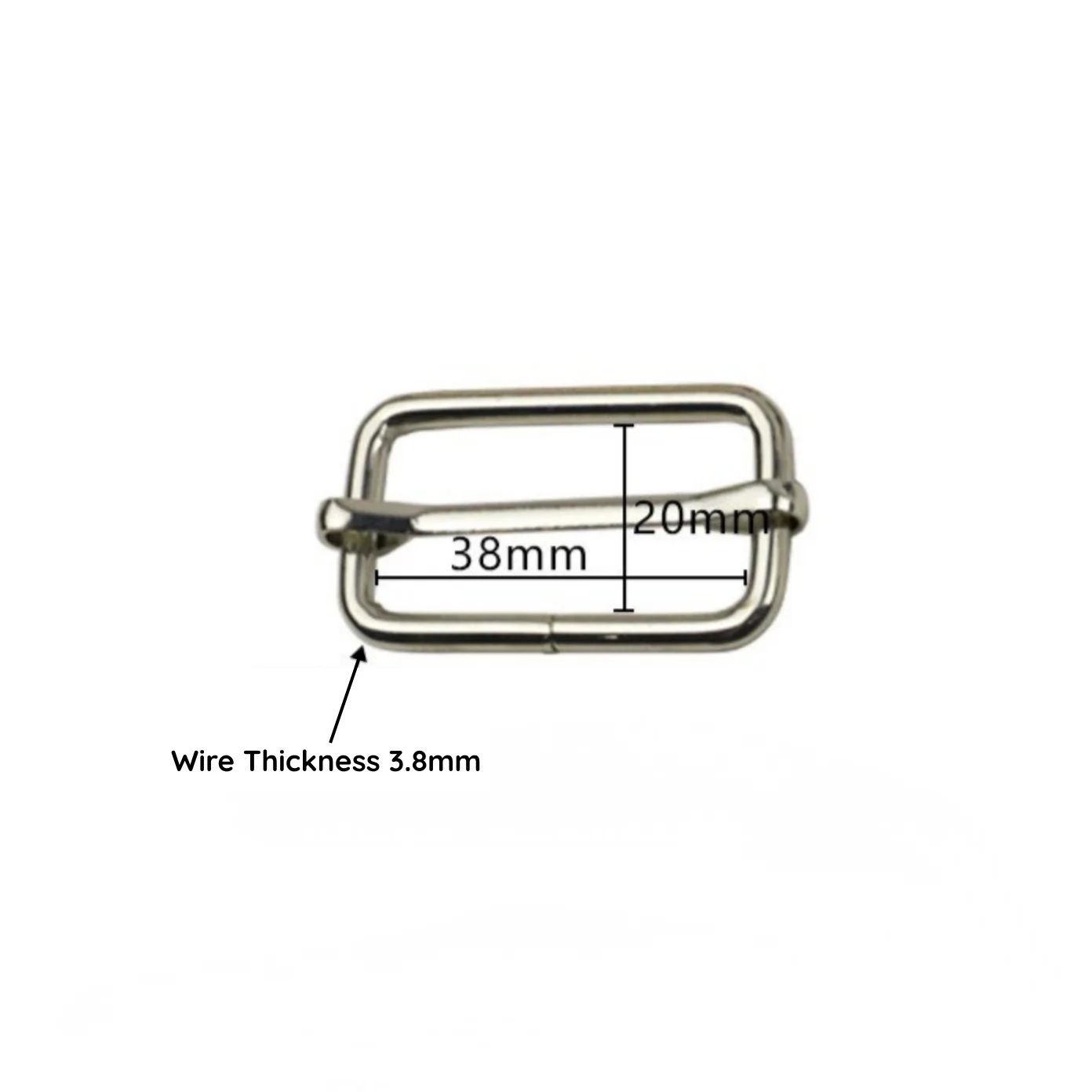 1.5" / 38mm Thick Metal Adjustable Slider - Image 3