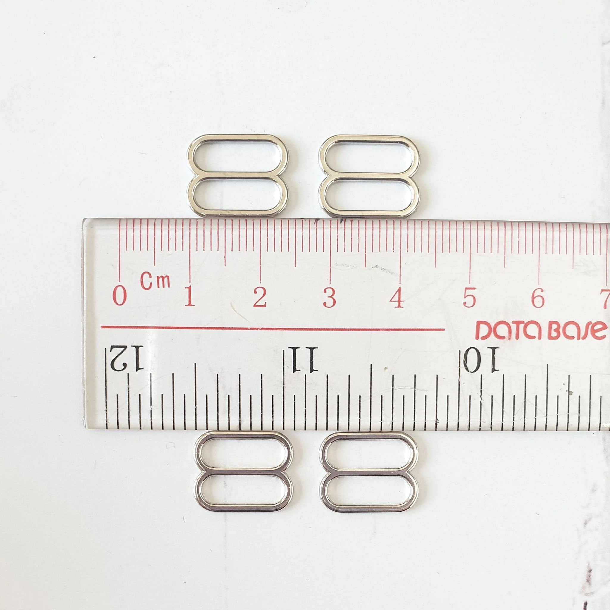 12mm SILVER colour Bra Sliders - Image 2