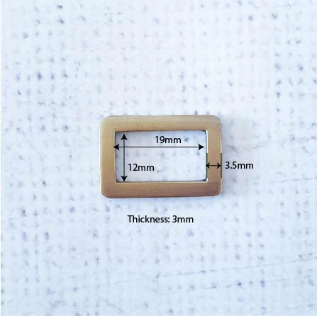 3/4" / 19mm Flat Rectangle Ring - Image 2
