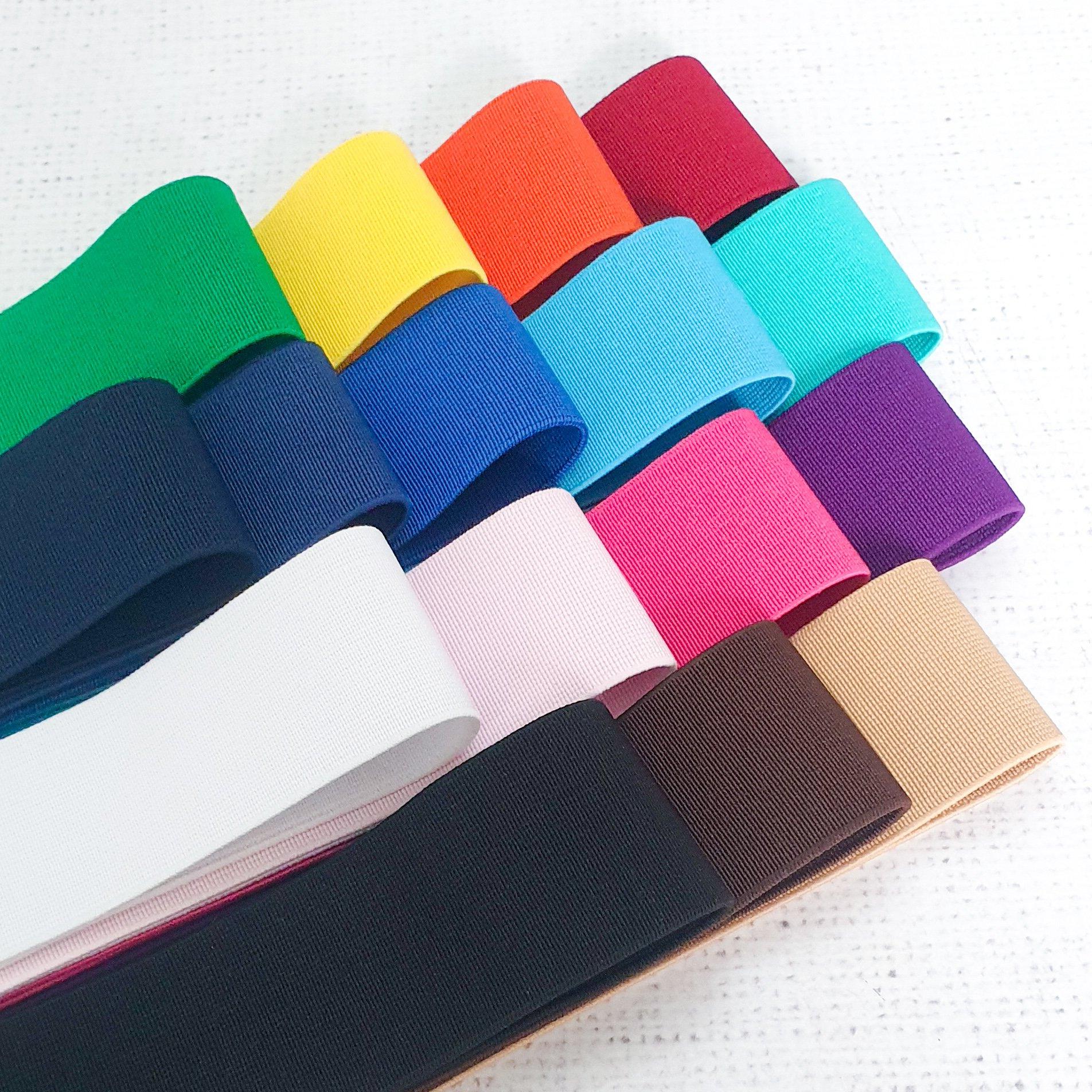 NAVY BLUE - 38mm / 1.5" soft waistband elastics - Image 3