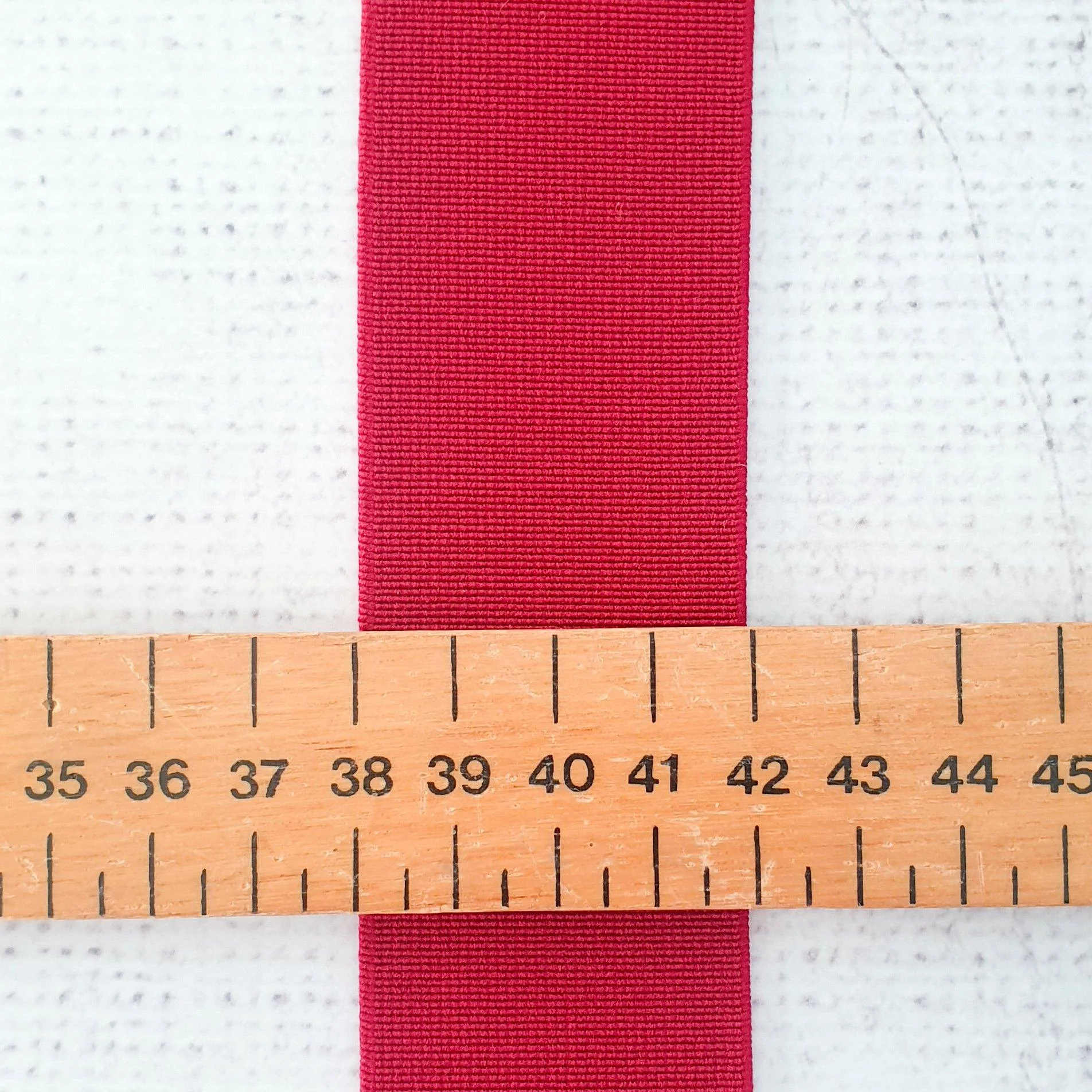 WINE RED - 38mm / 1.5" soft waistband elastics - Image 2