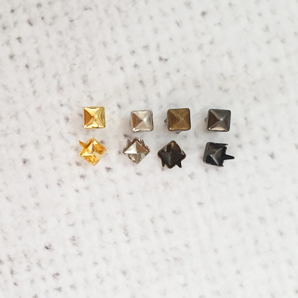 4mm Tiny Square Studs - Image 2