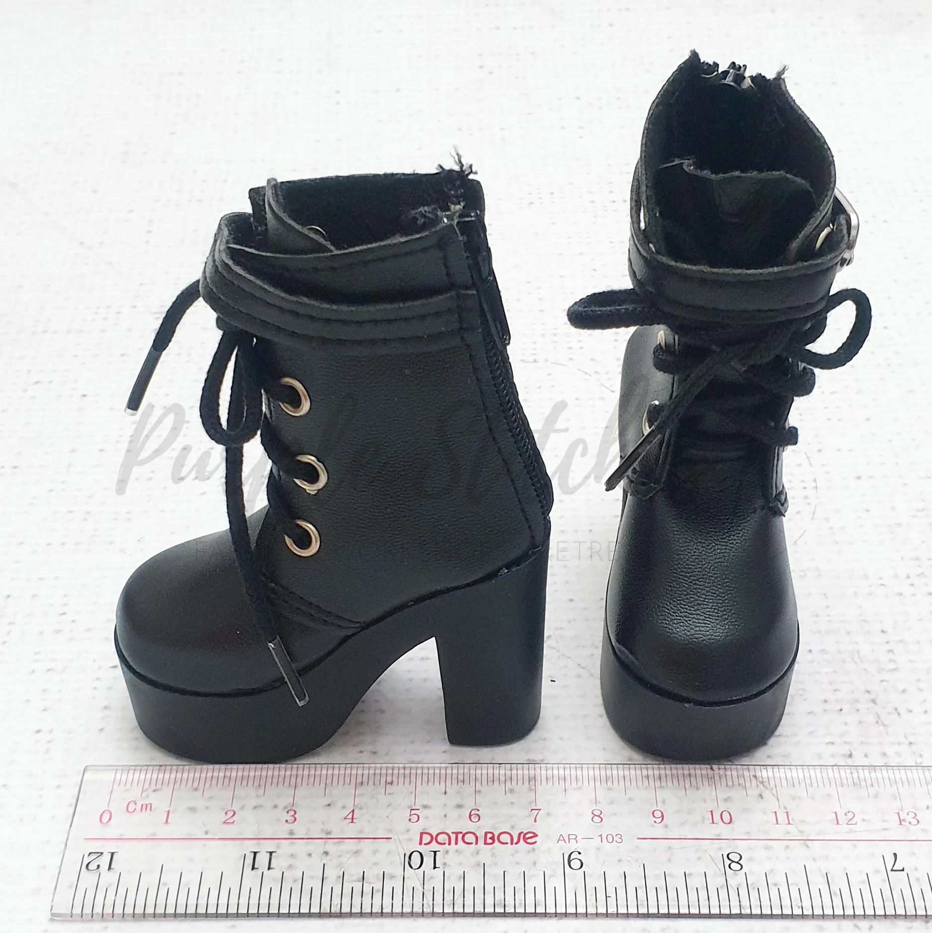 7.5cm PU Leather Doll Platform Boots - Image 3