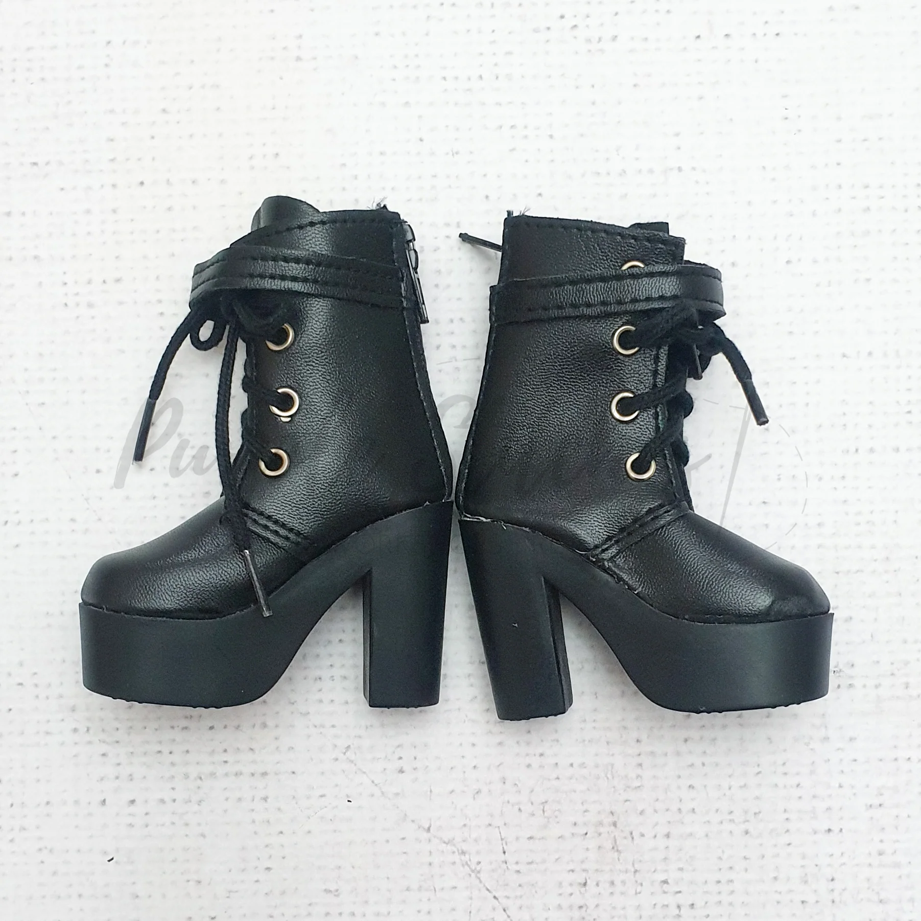 7.5cm PU Leather Doll Platform Boots - Image 4