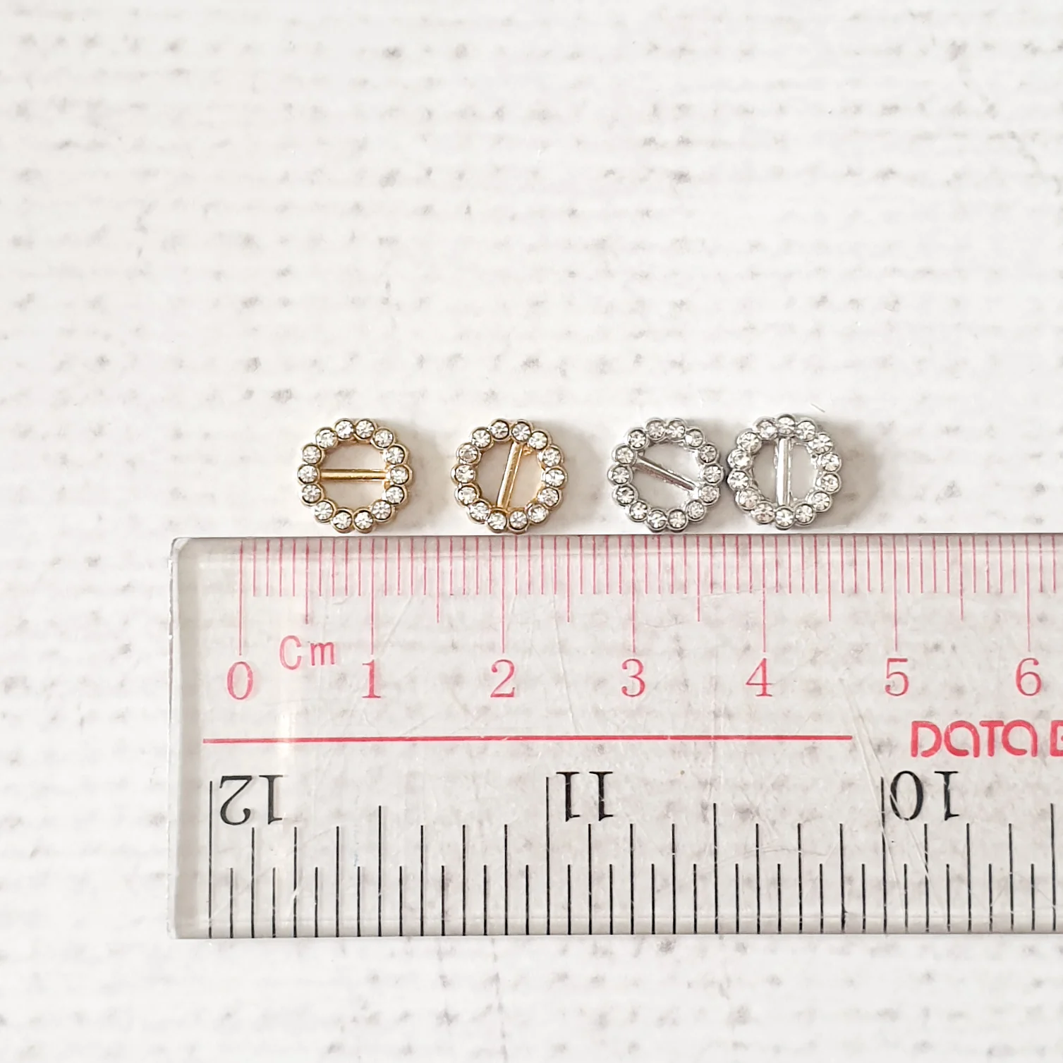 9mm Diamonte Round Buckle Slider - Image 3
