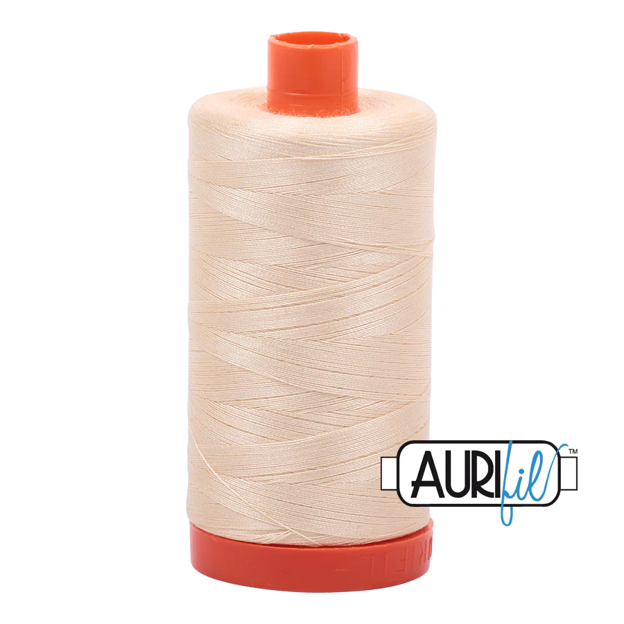 2123 BUTTER - 50wt Aurifil Thread