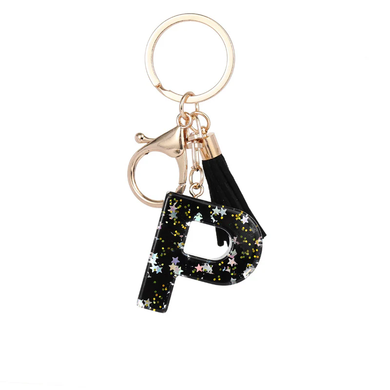 Black Stars - Alphabet Keyring - Image 20