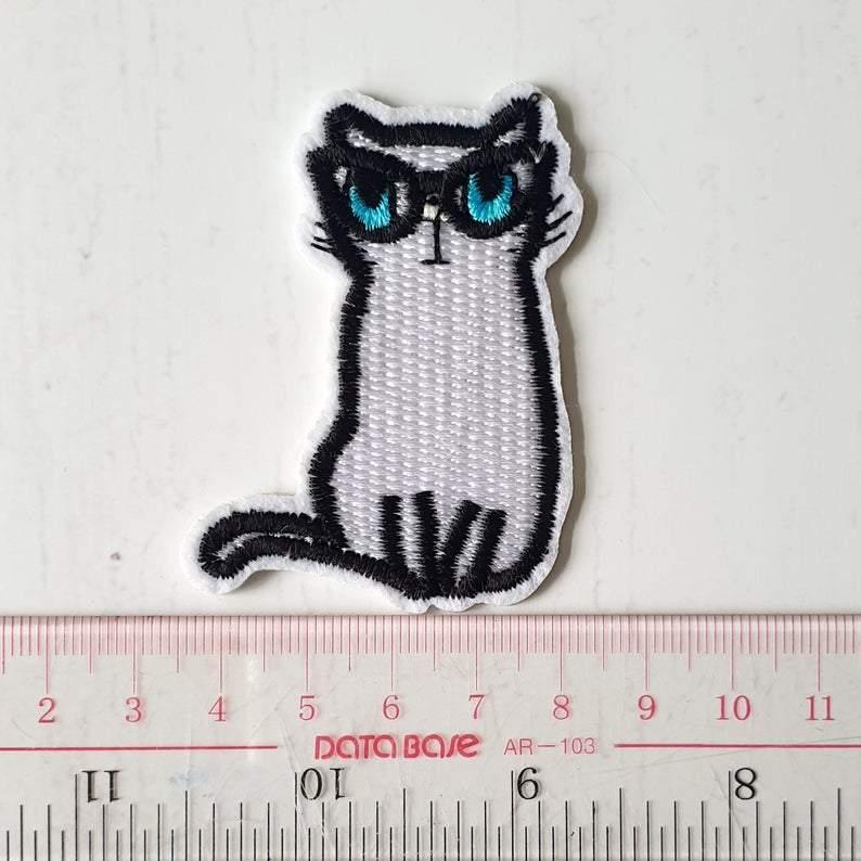 White Cat in Glasses - Image 2