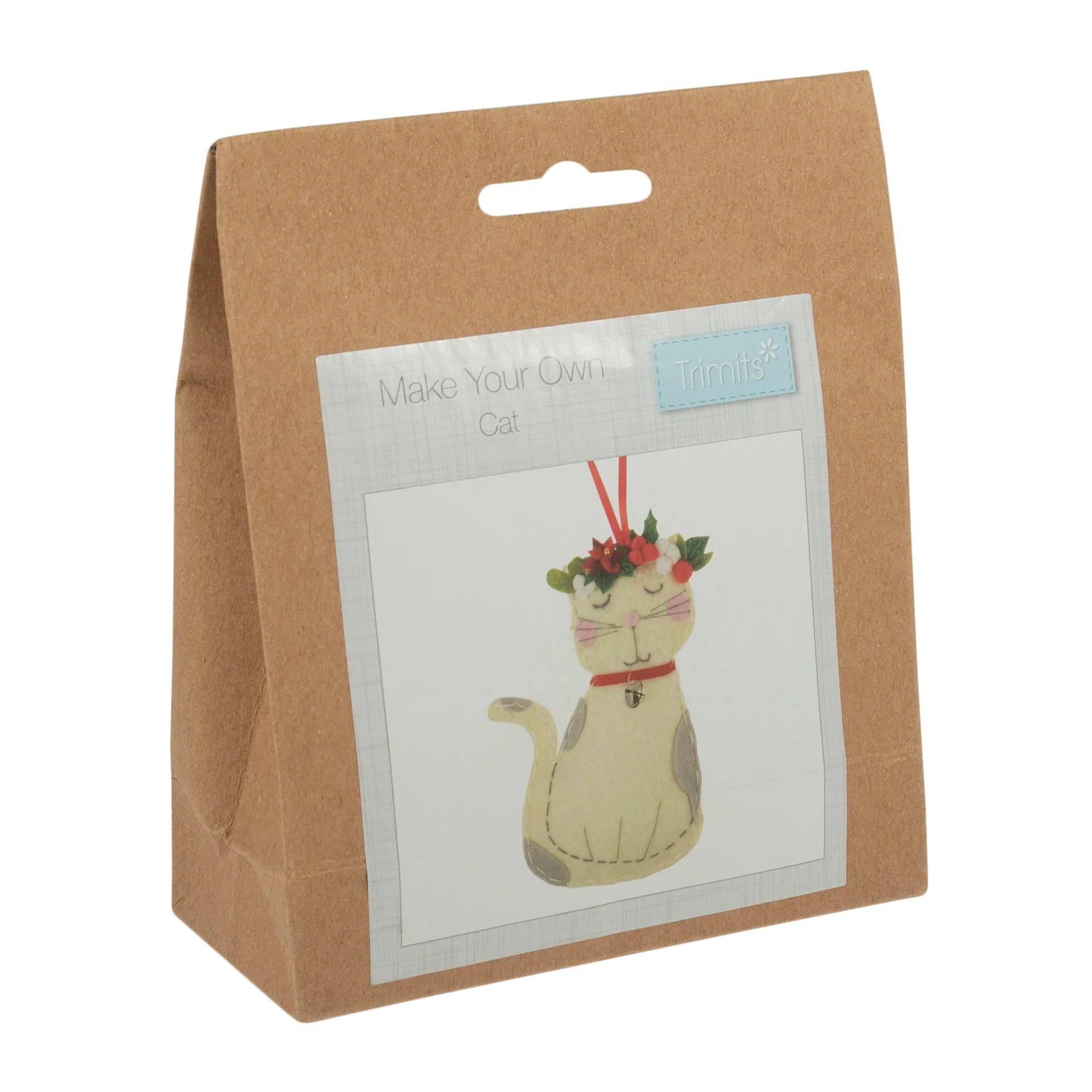 Christmas Cat - Felt Decoration Kit - Image 3