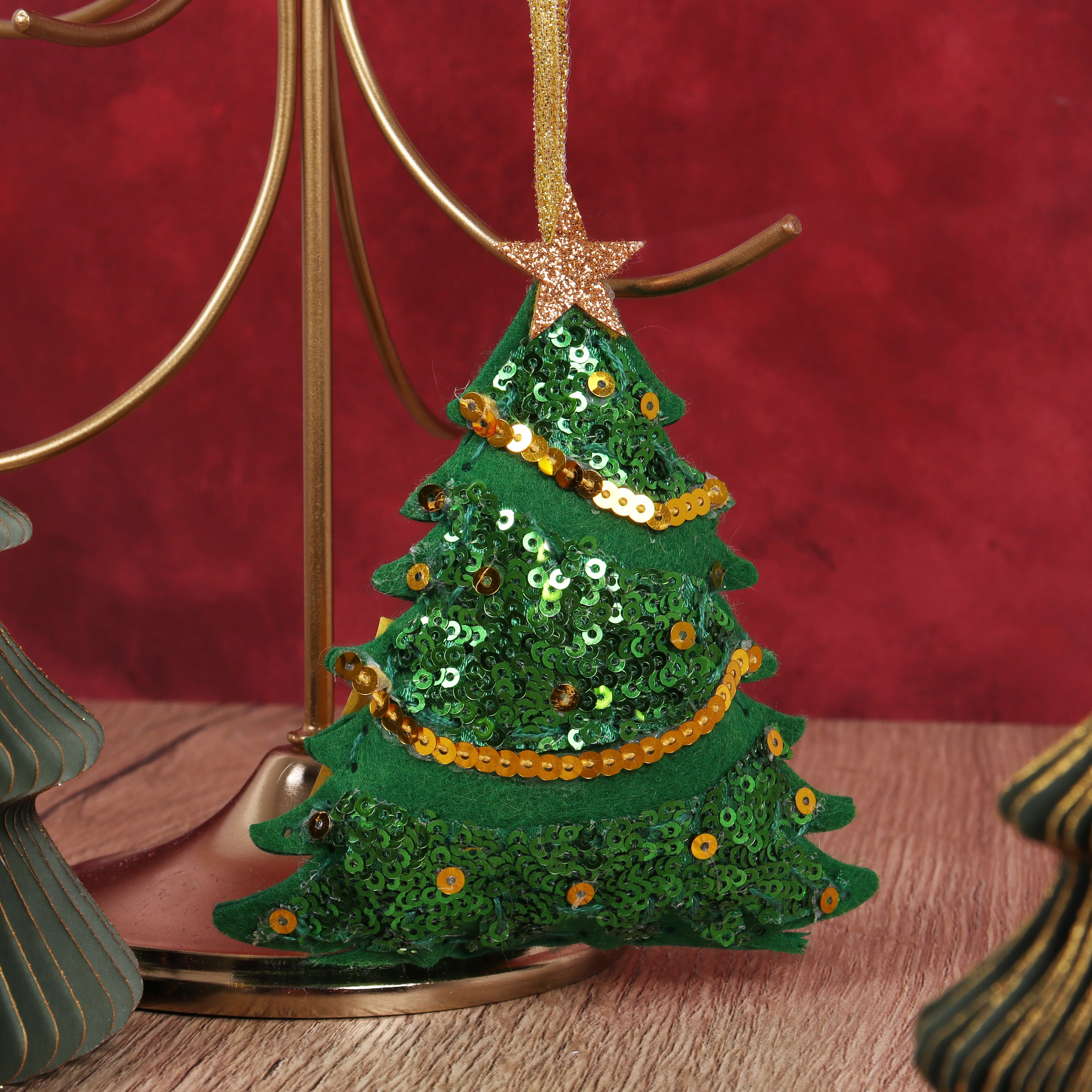 Christmas Sequin Tree - Felt Decoration Kit