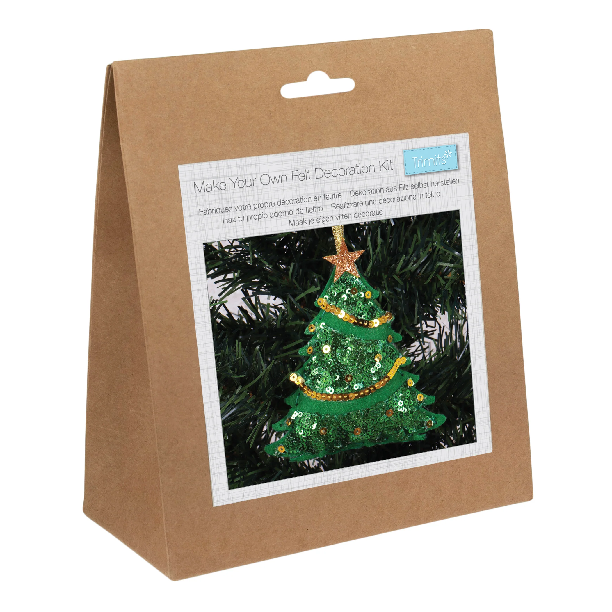 Christmas Sequin Tree - Felt Decoration Kit - Image 4