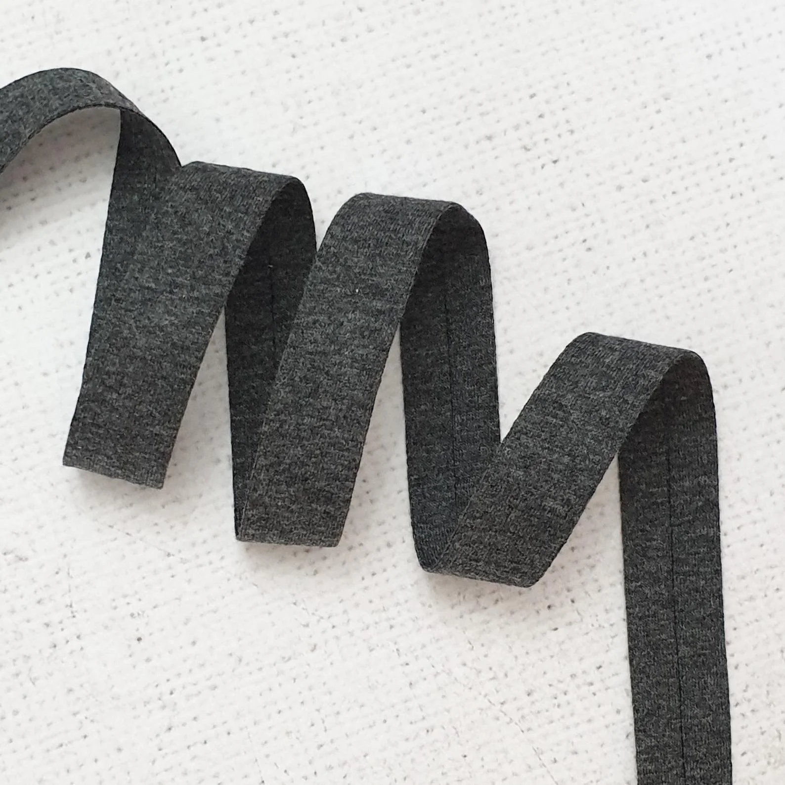 Dark Grey Melange Jersey  Binding