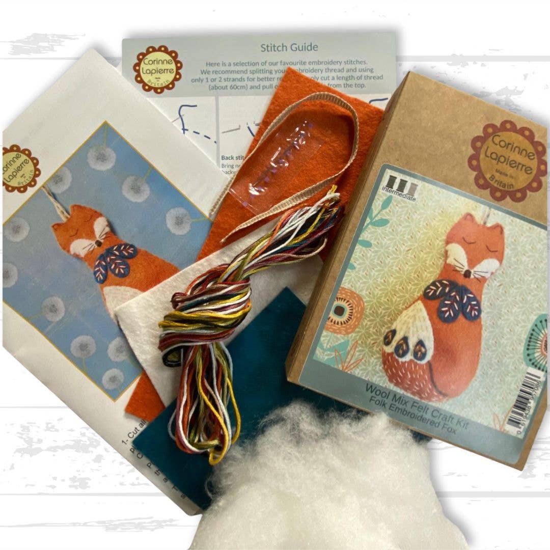 Folk Fox Felt Craft Mini Kit - Image 5