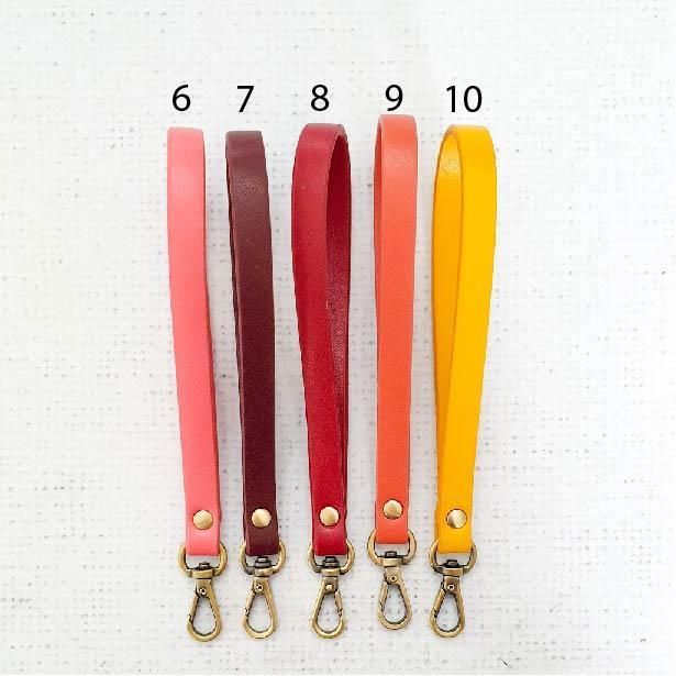 Genuine Leather Wristlet Straps - Antique Brass - Image 4