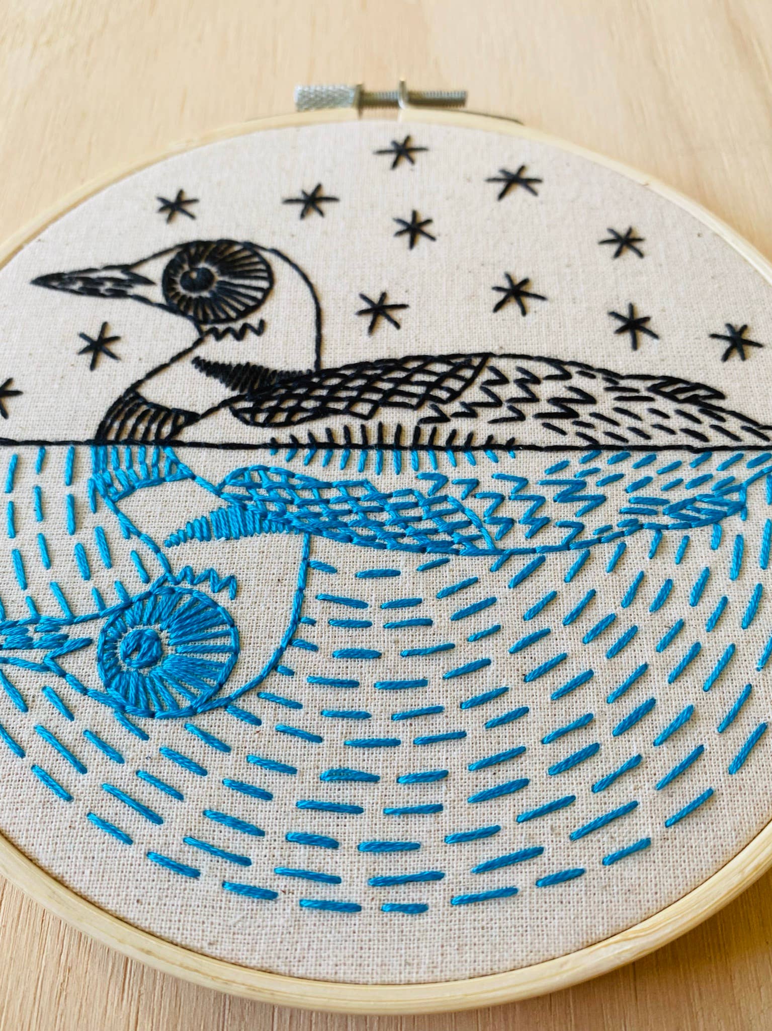 Loon Embroidery Kit - Image 3