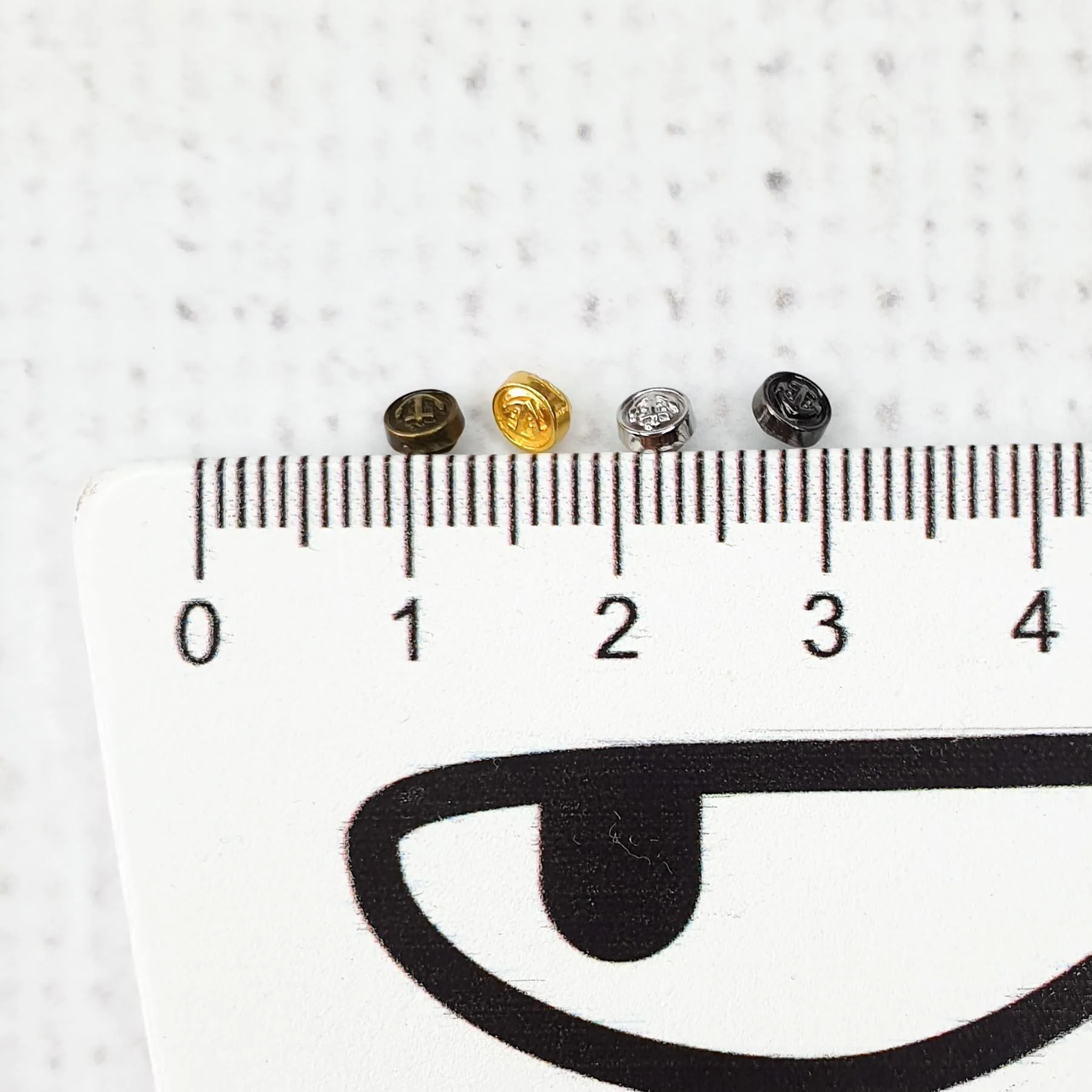 4mm Mini Anchor Shank Button - Image 2