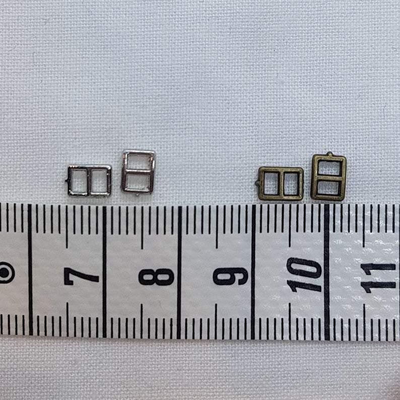 3mm Mini Rectangle Slider- Bronze - Image 2