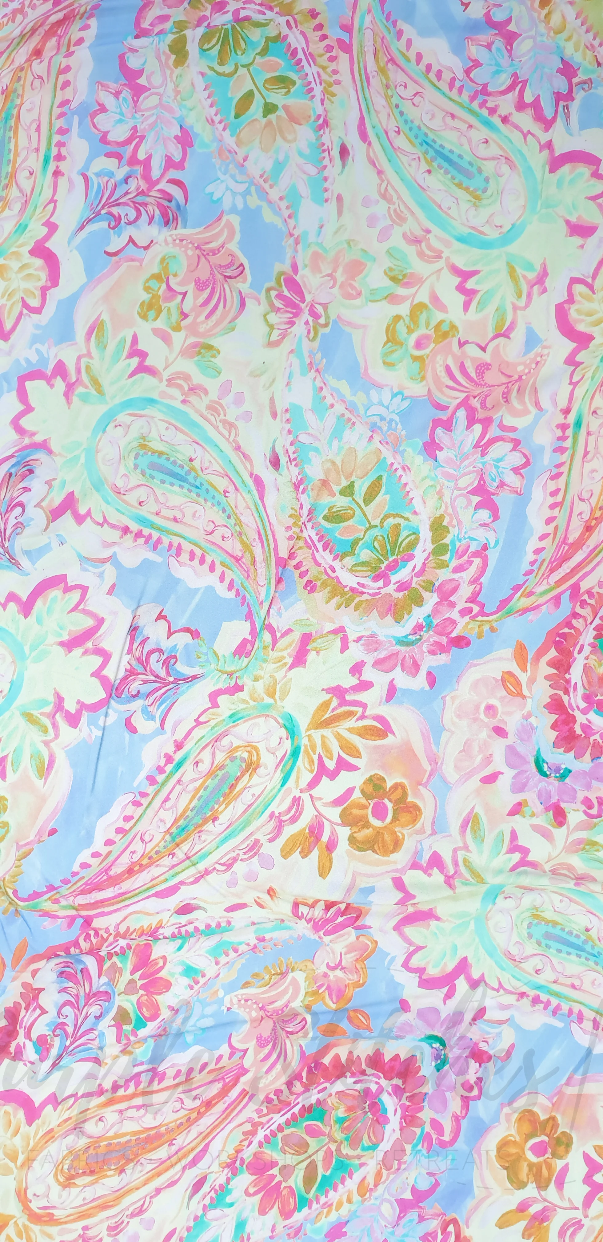 Paisley Purple - Stretch Viscose Lawn - Image 3