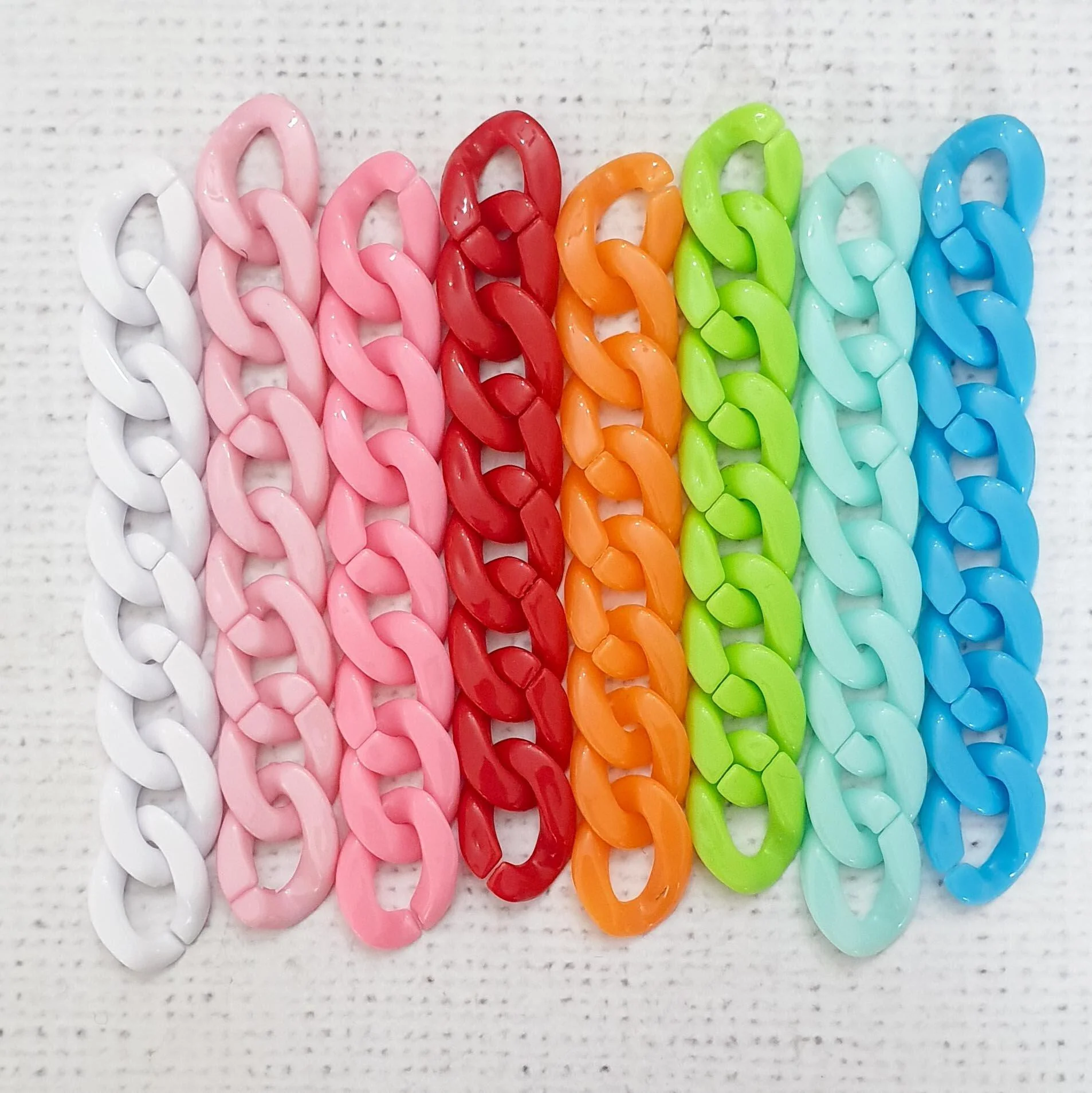 PINK plastic chain links - Image 4