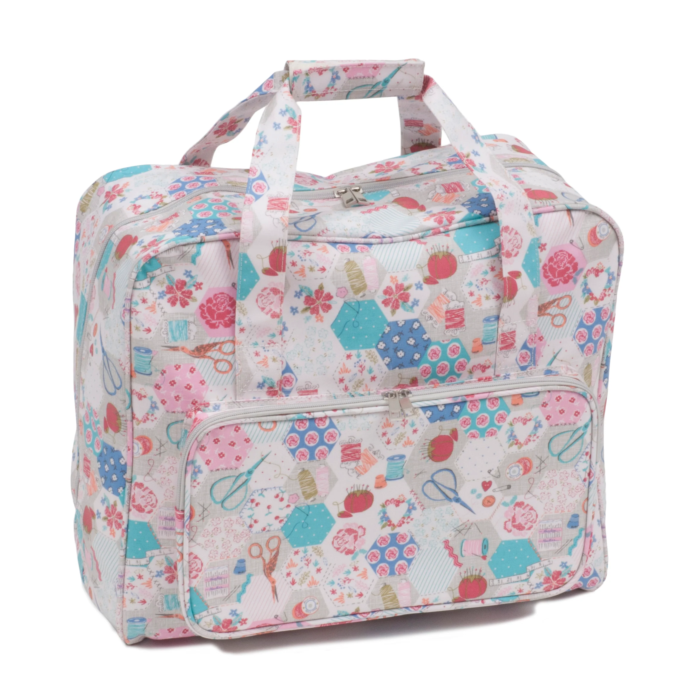 Sewing Machine Bag: Patchwork Hexagons