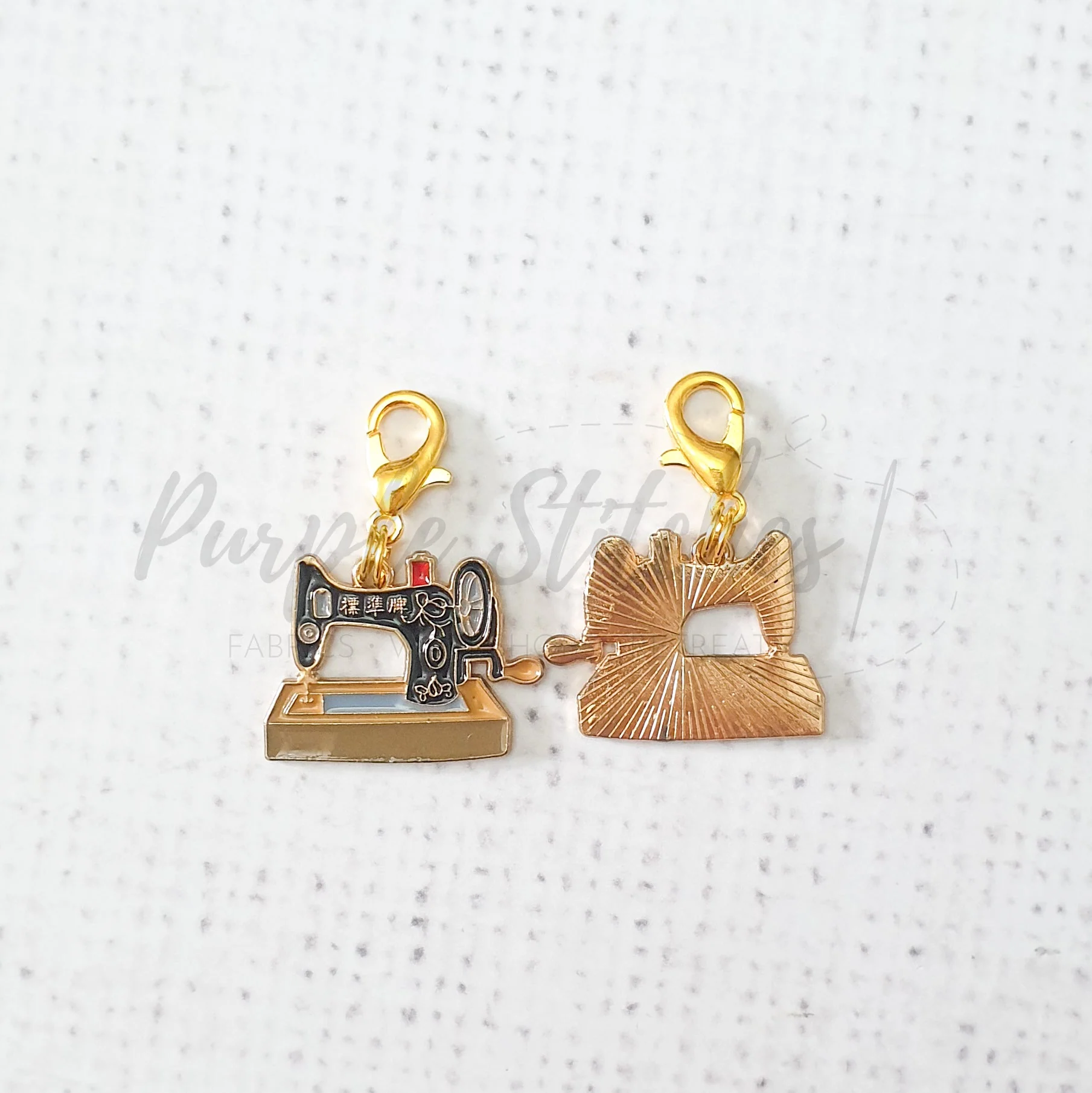 Sewing Machine Zipper Charm - Image 2