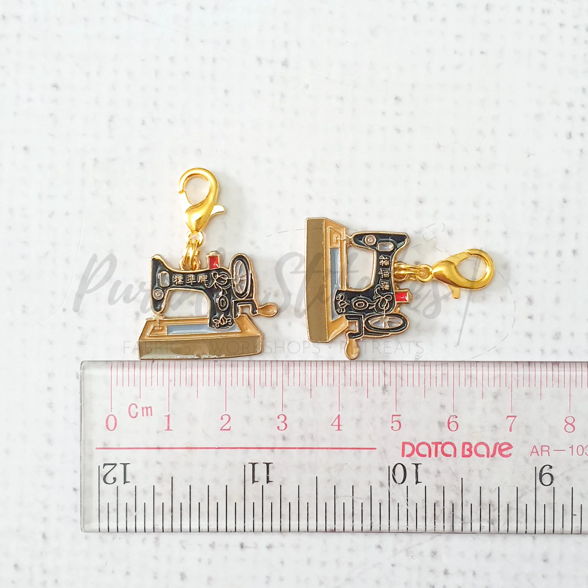 Sewing Machine Zipper Charm - Image 3