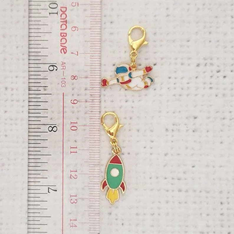 Space Theme Zipper Charm - Image 7