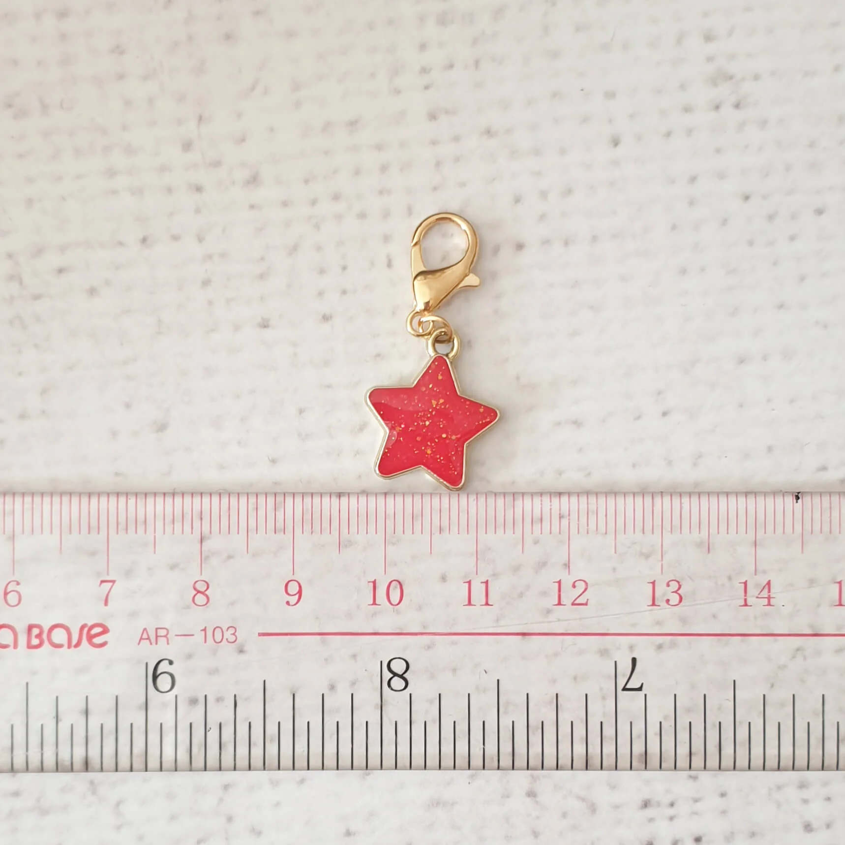 Glitter Star Zipper Charm - Image 3