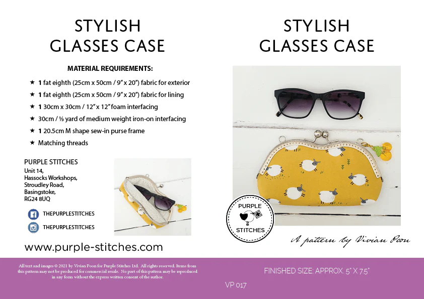 Stylish Glasses Case - Printed Pattern - Image 3