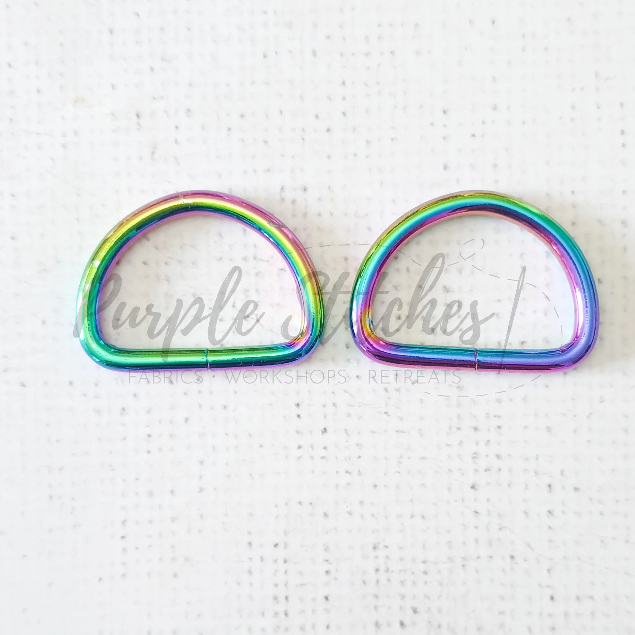 Thick Metal D Ring - Rainbow - Image 4