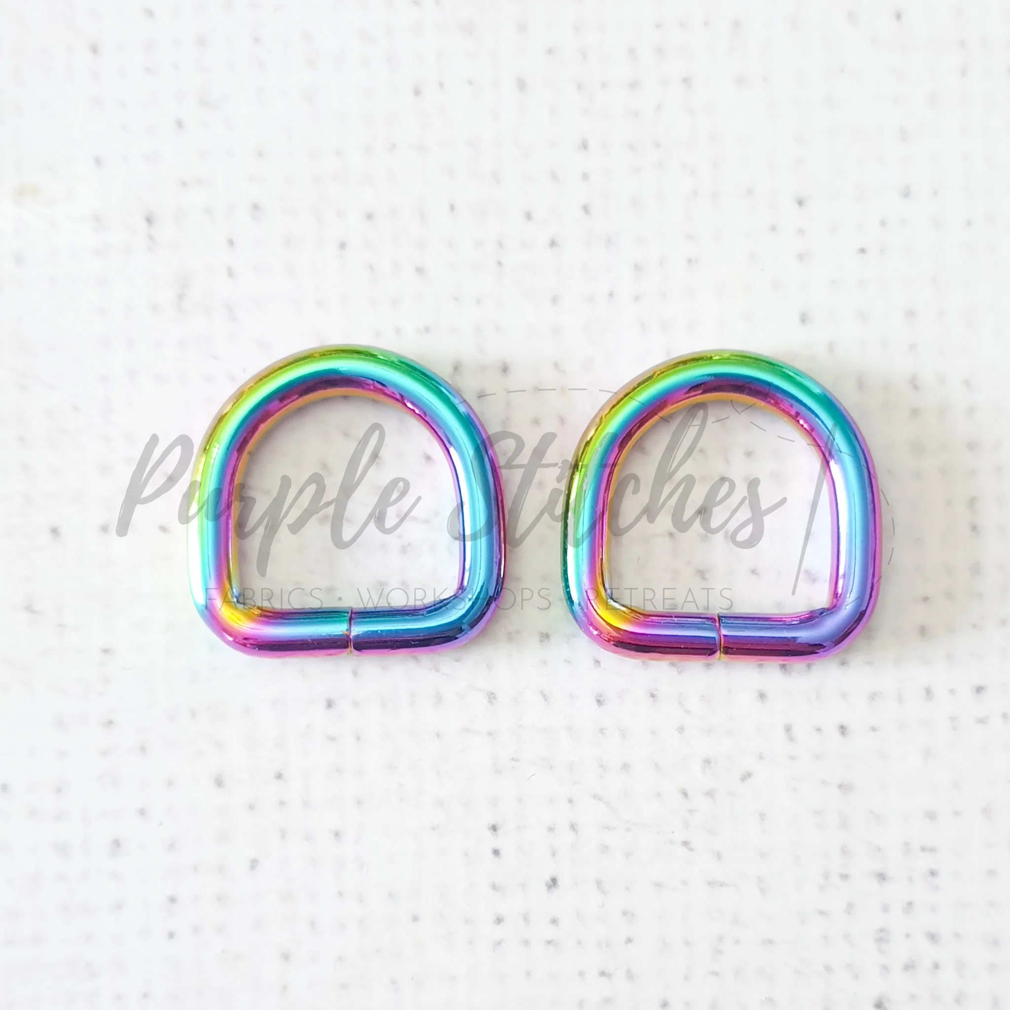 Thick Metal D Ring - Rainbow - Image 5