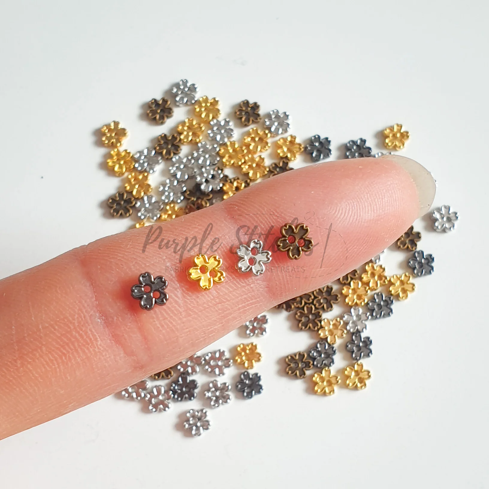 4mm Tiny Cherry Blossom Button