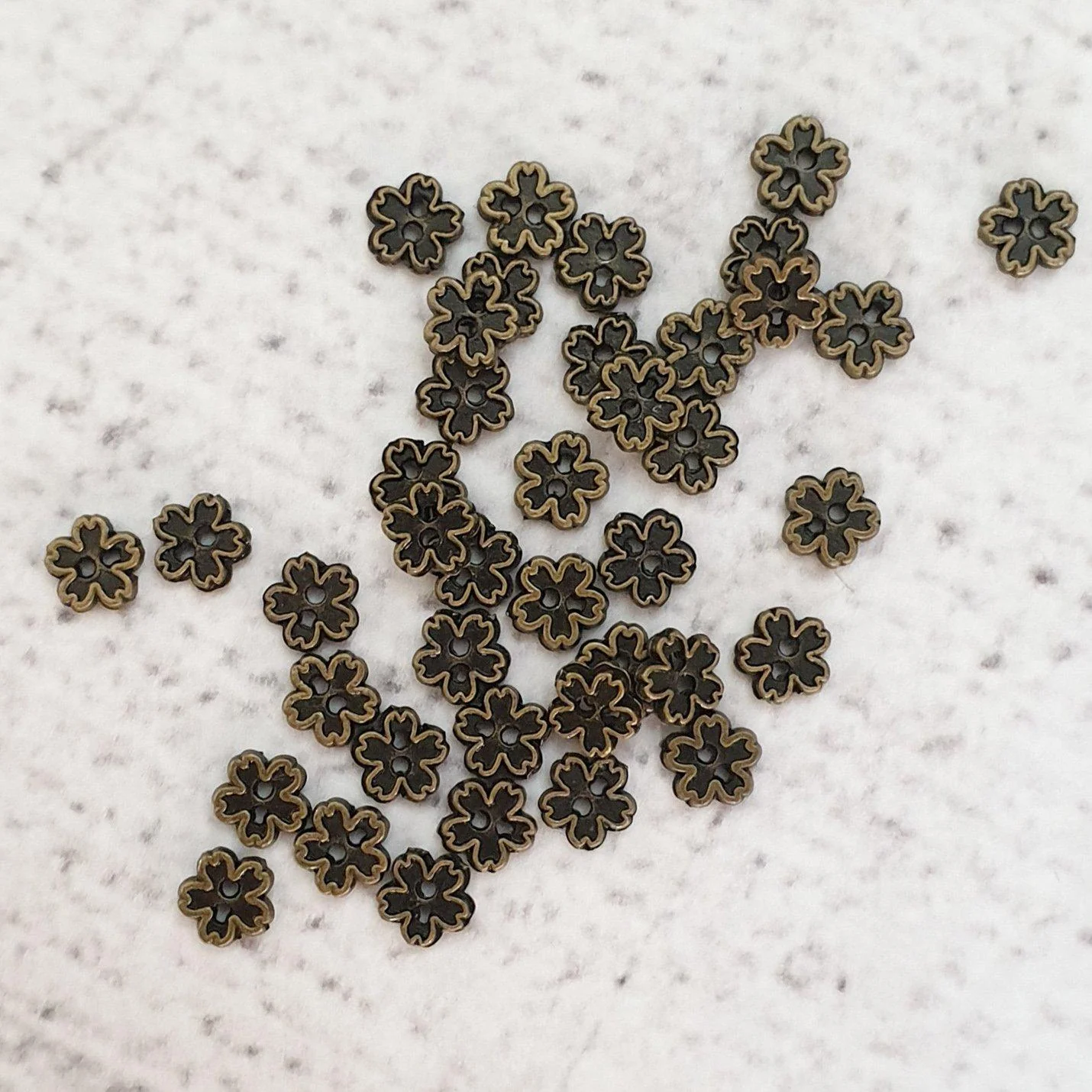 4mm Tiny Cherry Blossom Button - Image 4