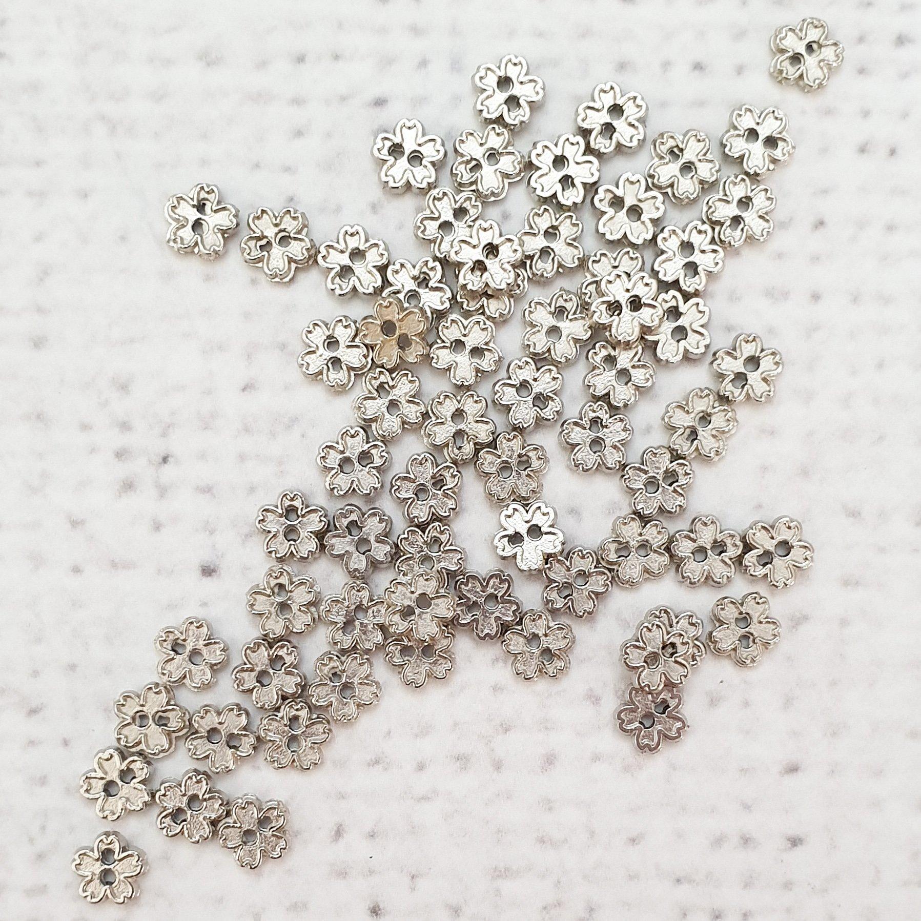 4mm Tiny Cherry Blossom Button - Image 5