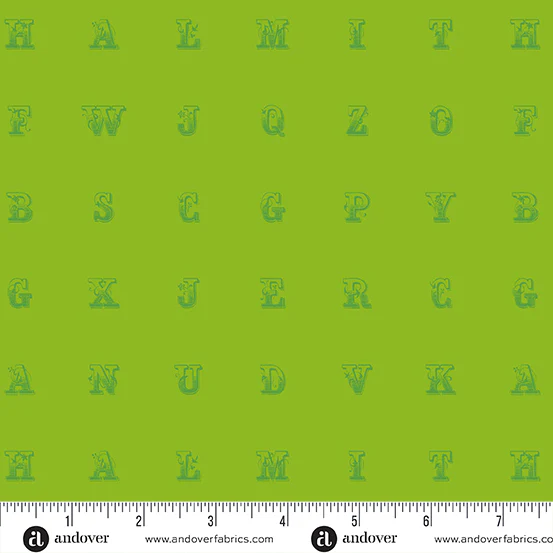 Typeset Lime - Soliloquy - Alison Glass