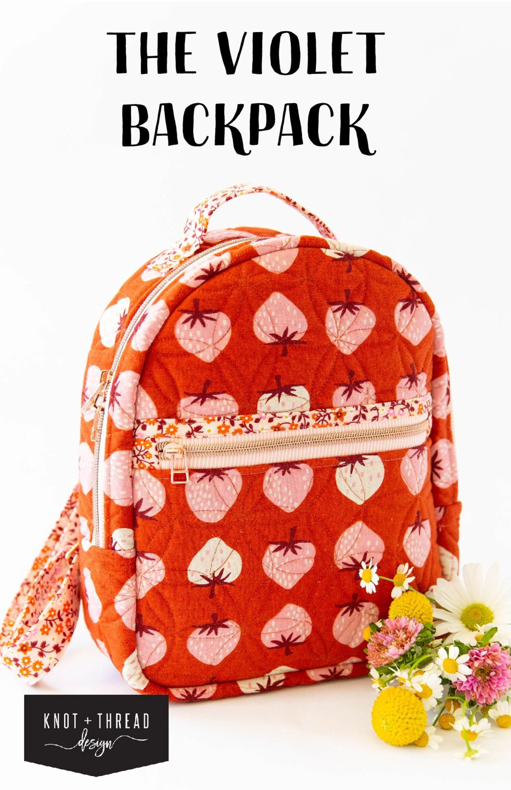 Violet Backpack Pattern | Knot + Thread Designs | Printed Pattern